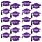 Big Dot of Happiness Purple Graduation Hat Decorations - DIY Large Party Essentials - 20 Count